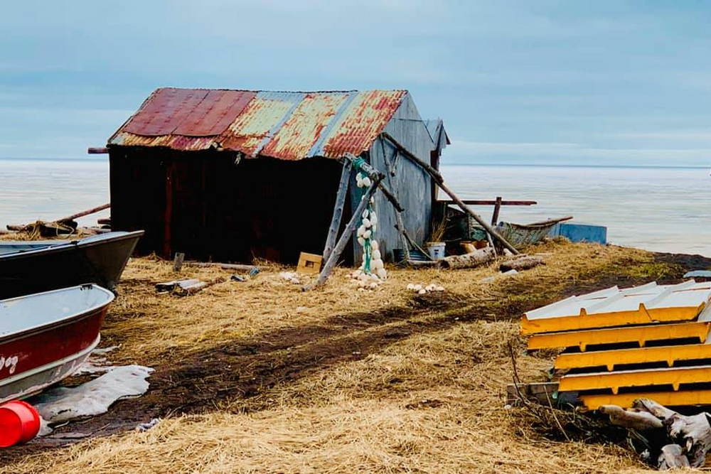 cabin on Alaskan coast